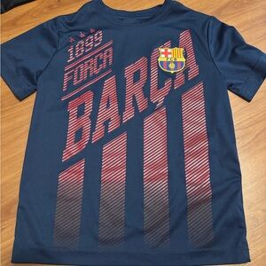 Kids Blue Barcelona Graphic T-Shirt